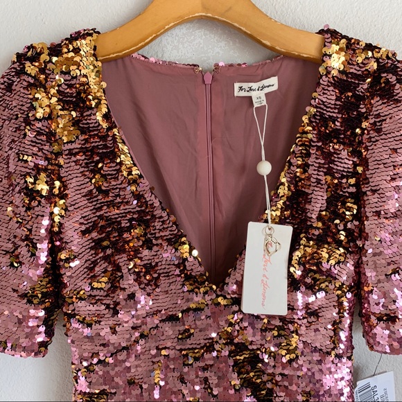 For Love And Lemons Sparkle Sequin Mini Dress - Picture 5 of 8